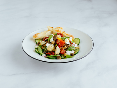Warm Vegetable & Goat’s cheese Salad