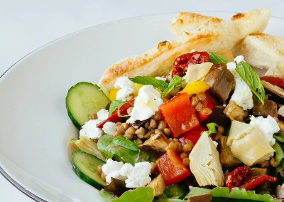 Warm Vegetable & Goat’s cheese Salad (Dine-in only)