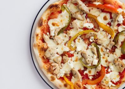 Two pizzas, pasta, a salad and dough balls from Pizza Express Cyprus